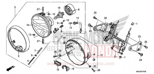 SCHEINWERFER CB1100SAE de 2014